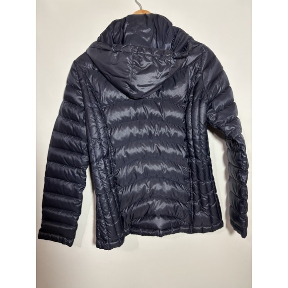 Andrew‎ Marc Premium Down Quilted Packable Navy Hooded Full Zip Puffer Jacket S - Picture 4 of 12